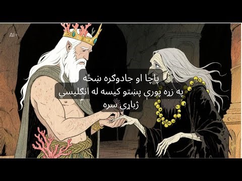پاچا او جادوګره ښځه | ښکلې پښتو کیسه له انګلیسي ژباړې سره | Pashto Fairy Tale with English Subtitles