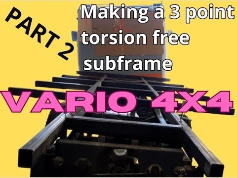 Mercedes Vario 814DA 4x4 Torsion Free Subframe Build