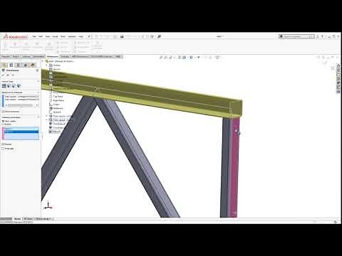SOLIDWORKS - Weldment Truss and Drawing