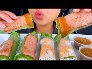 ASMR SPRING ROLLS