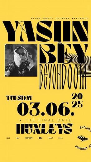 Yasiin Bey | yasiin bey performs BEYONDOOM, a tribute to the late, great MF Doom’s life and work. @huxleysberlin 3rd June. Link in bio for tickets …... | Instagram