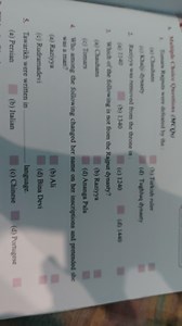 A. Mulriple Choice Questions (MCQs)1. Toman Raiputs were defea... | Filo