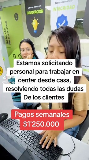 Trabaja Desde Casa en Call Center con Pagos Semanales