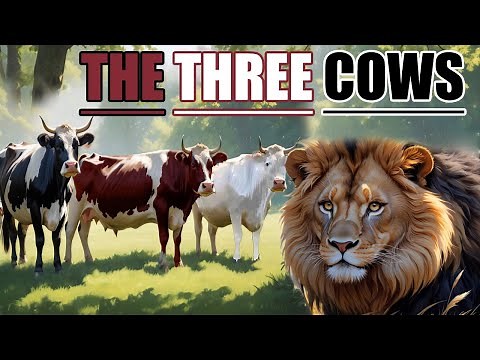 The Three Cows Short Story for Kids | Moral Story - A Lesson in Unity and Trust