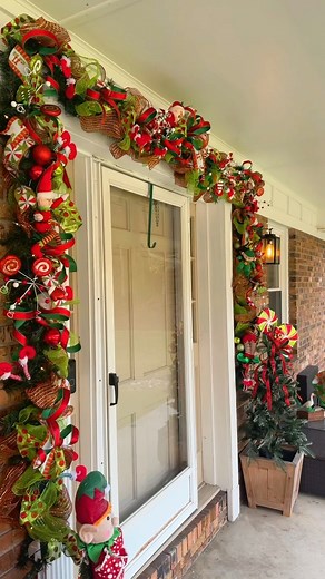Thank you Cathy Narramore for having me again this year! This year we completely changed her theme outside on her porch from the Grinch to Elf’s and it turned out so cute!!!!! | Erica Adail Howard
