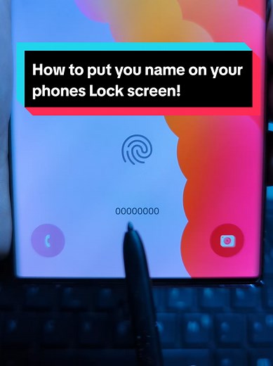 How to Add Your Name on Samsung Lock Screen