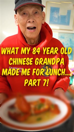 Authentic Chinese lunch prepared by my 84-year-old grandpa