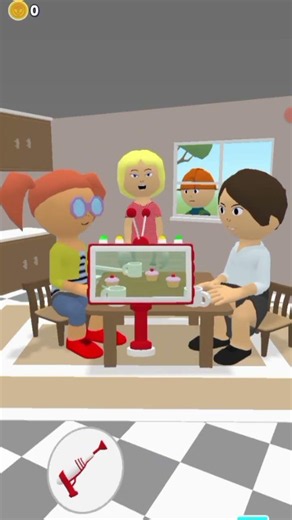 there's a tea and cake party but something's fishy alien #shorts #games #gamplay #alien