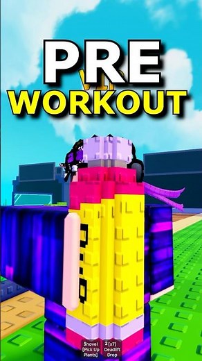 Pre Workout in Plants Vs Brainrots Roblox