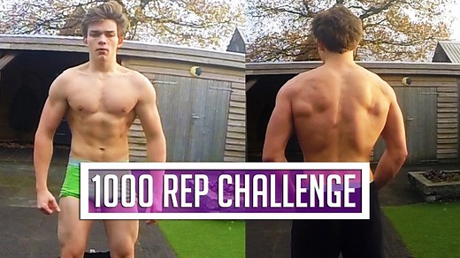 I did 1000 bodyweight reps daily for 30 days