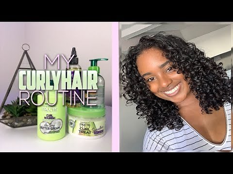 My Curly Hair Routine (Garnier Fructis) | CherishSabrina