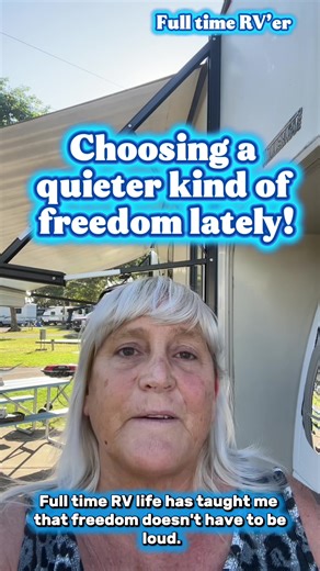 Full time RV life reality is quieter than I expected. This RV life daily routine has shown me what RV life is really like — not always easy, but deeply meaningful. Living in an RV full time comes with RV life challenges and pros and cons, but this lifestyle has taught me what matters most. Slow days, intentional choices, and a simpler rhythm. #rvlife #fulltimerv #rvlifestyle #rvliving #slowliving