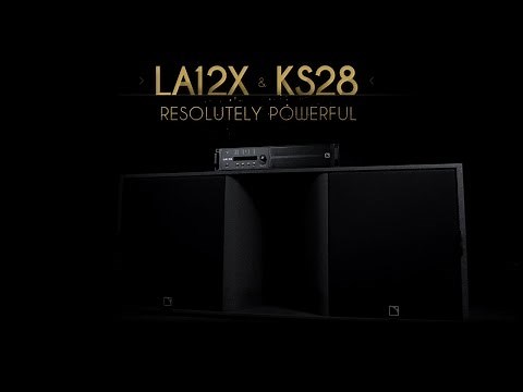 L-Acoustics KS28 subwoofer and LA12X amplified controller
