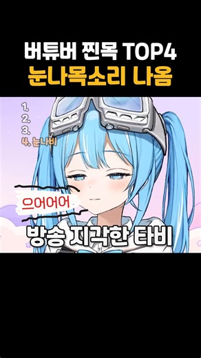 버튜버 찐목 특징 TOP4