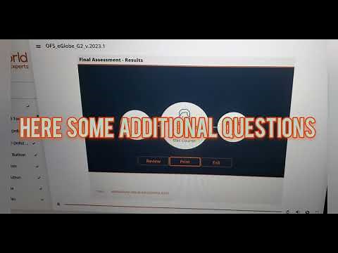 CHART WORLD eGlobe G2 ANSWERS