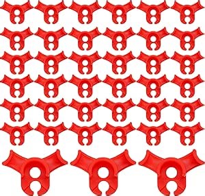 50pcs Low Stress Plant Training Clips, 90 Degrees Trainer Bud Plant Bender for Plant Gardening, Red