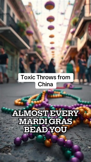 The Mardi Gras Bead Monopoly: Toxic Throws from China The truth about Mardi Gras beads nobody talks about. 25 million pounds from China. Lead levels 290x the legal limit. 4,000 pounds of lead in New Orleans soil every year. This used to be local craft—now it's a toxic monopoly built on cheap labor and zero regulations. Mardi Gras politics, Krewe power culture, New Orleans parade routes, Mardi Gras controversy, Krewe membership secrets, NOLA unwritten rules, Parade permit politics, Mardi Gras his