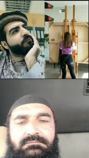 Stretching a Canvas in the Art Studio