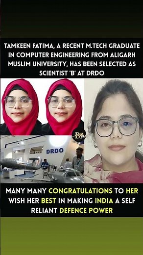 Meet Tamkeen Fatima — a name now making a powerful mark on India’s scientific landscape 🇮🇳✨
