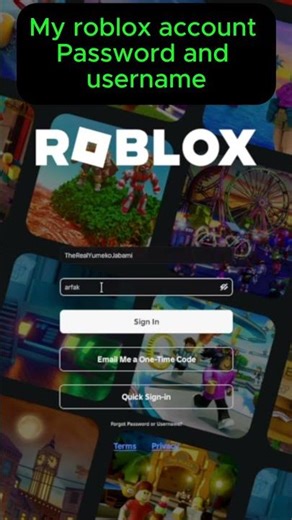 My roblox account password #robloxrivals #roblox