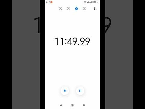 1 Hour Timer Stopwatch in Xiaomi Redmi 7A