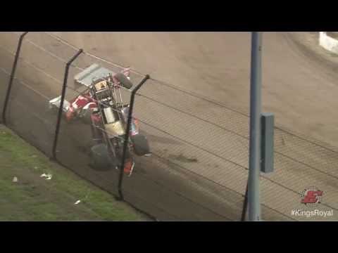 30th annual Kings Royal at Eldora: Jared Horstman sprint car wild wreck