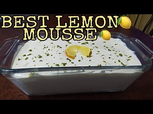 HOW TO MAKE LEMON MOUSSE THAT WATERS IN YOUR MOUTH | 4 INGREDIENTS ONLY| Ignesa's Kitchen