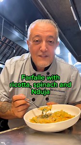 Pasta with ricotta, spinach, nduja. An easy and delicious pasta dish that will make you a hero at your dinner table #pasta #recipe #cucinaitaliana #italianfood #cheflucacorleone #timetoplate #foryou | Luca Corleone-Fontanarosa