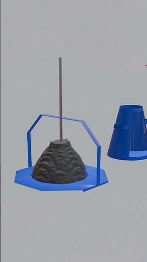 Slump Test Using Slump Cone #slumptest #shorts #3D animation #civilengineering