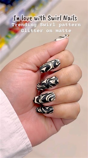 Trending Swirl Nail Art 2025 | Neutral Aesthetic Nails