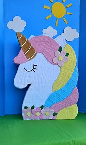 Unicorn Piñata, Personalized Handmade Piñata, Family Celebration, Party Game, Birthday Gift, Unicorn Birthday, Kid Celebration, Birthday Fun - Etsy