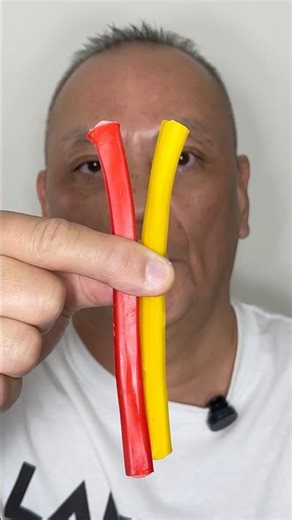 👂ASMR MIKE AND IKE FILLED ROPES CHEWY CANDY CHERRY-LEMON FLAVOR EATING SOUNDS👂#shorts #asmr
