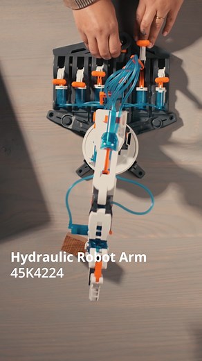 5.8K views · 31 reactions | Anyone who has seen auto-factory robots at work can appreciate how fascinating hydraulic machinery can be. This model kit lets you build your own hydraulic robot without electricity or batteries. At 229 parts, engineers aged 10 and up will love creating their very own hydraulic robot. Shop Hydraulic Robot Arm: https://bit.ly/4i1AhUl | Lee Valley Tools | Facebook