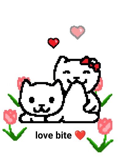 Funny Cat Love Bite Animation by Dutch Melrose