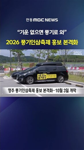 “기운 없으면 풍기로 와” 2026 영주 풍기인삼축제 홍보 본격화