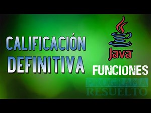 Cómo Calcular la NOTA FINAL de un ESTUDIANTE en JAVA | Con Funciones | #1