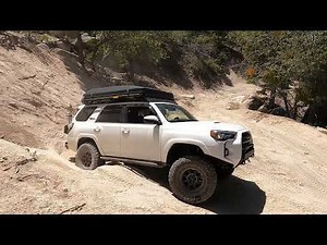 5th Gen 4runner TRD PRO fully locked on 35" tires off-roading at Holcomb Creek Big Bear, CA 08.18.21