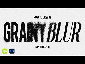 Grainy Blur Text Effect in Photoshop (FREE TEXTURE)