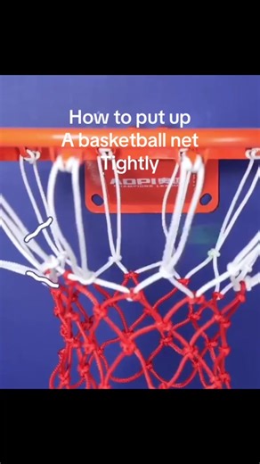 How to put up a basketball net tightly🏀 #basketball #streetball #basketball🏀 #swish #rim #playbasketball #basketballplayer #basketballnet #basketballtiktok #basketballhoop #basketball4life #fypシ゚viral #enough #cardib
