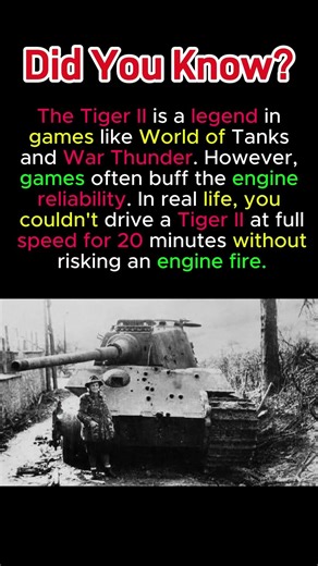 Tiger II in Games vs Real Life #Gaming #WOT #WarThunder #Gamer #RealityCheck