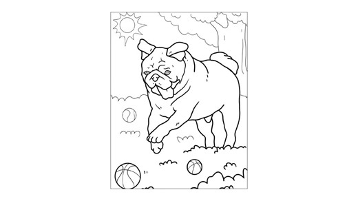 Pug Coloring Pages for Kids Printable Bundle of 24 Cute Dog Sheets, Instant Download JPG PDF Animal Art Fun for Toddler Activities #060 - Etsy