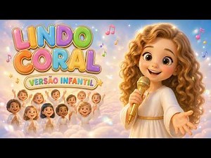 Lindo Coral (Versão Infantil) 🎶 | Shirley Carvalhaes | Música Gospel Infantil Animada