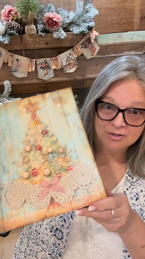 3 projects from the Lacewood Trees Printable Collection….1 of 5 you get when you join the Printable Membership only 15 month type PM below to learn more! and check the comments for a link to the replay of me making these #printables #scrapbooking #christmasdecor | Crafty DIYer