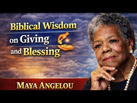 Biblical Wisdom on Giving and Blessing | Maya Angelou | Motivational Speech