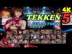Tekken 5 | Anna Williams Gameplay (4k 60fps)