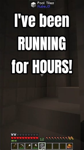 I’ve been running for hours! #minecraft #minecraftgameplay #minecraftgaming #gaming