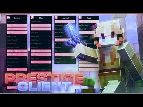 Prestige Client Free 2026 | 1.21-1.21.11 – Best Sword PvP Crystal PVP Client | Minecraft hack client