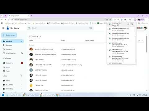 Export Contacts as a CSV File (Google Contacts)