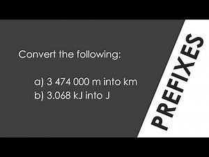Converting Numbers with Prefixes - WORKED EXAMPLE - GCSE Physics