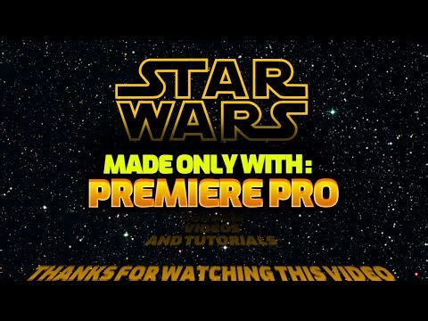CREATE A CRAWLING TEXT LIKE "STARWARS" OPENING SCENE IN PREMIERE PRO #textscroll #crawling #starwars